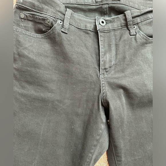 Lucky Brand Easy Rider Jeans Womens Size 32 Black Wash Mid Rise - Picture 2 of 9